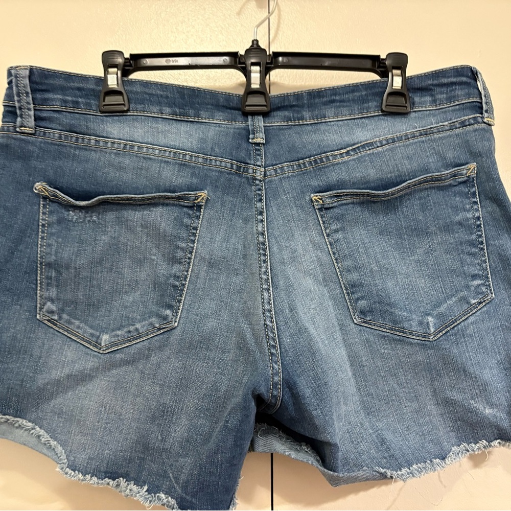 a.n.a Blue Jean Shorts with Floral Embroidery - Picture 5 of 6